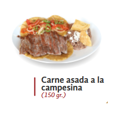 Carne asada a la campesina